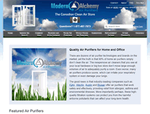 Tablet Screenshot of modernalchemyair.com
